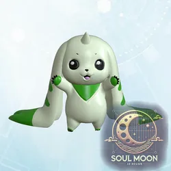 Terriermon - Baby Digimon | Resin 3D Printable STL Figure (10 cm)