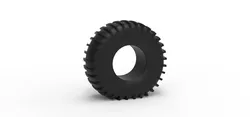 Trom tire 1 deflated Scale 1 to 25 3D Print Model in Vehicle 631529