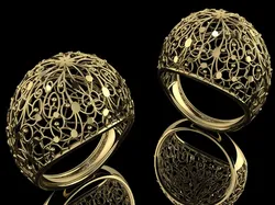 Ultra Vision Ring Printable Model Jewelry Gold Luxury 3D Print Model in Rings 631911