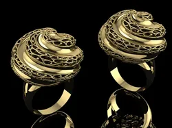 Ultra Vision Ring Printable Model Jewelry Gold Luxury 3D Print Model in Rings 631932