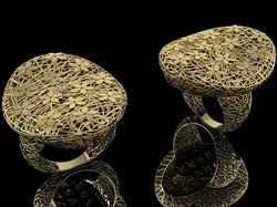 Ultra Vision Ring Printable Model Jewelry Gold Luxury 3D Print Model in Rings 631938