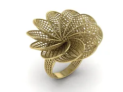 Ultra Vision Ring Printable Model Jewelry Gold Luxury 3D Print Model in Rings 632197