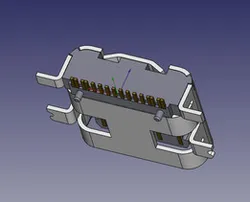 16-pin SMD USB-C connector