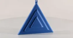 Additive Triangle Tree Ornament, Christmas Decor by Slimprint