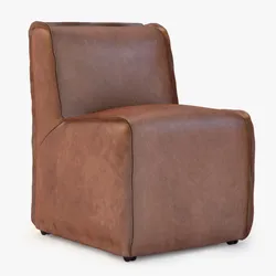 Bruno Leather Side Chair 3D Model $39 - .3ds .fbx .max .obj