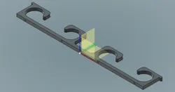 Ceiling mount fishing rod rack