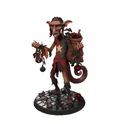 Christmas Mischief Goblin Figurine Festive Dark Fantasy Collectible