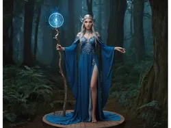 Female mage miniature
