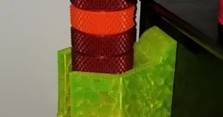 Flexible stacking pill pots holster (and drill template)