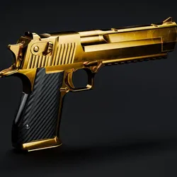 Gold Desert Eagle 3D model