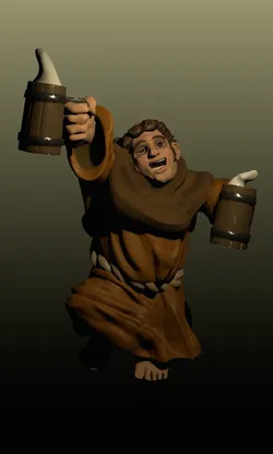 Halfling Friar of the Drunken Fist