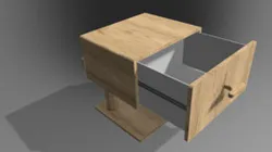 Hanging bedside table