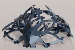 Interwoven Branches Dome Shape Abstract Art Sculpture