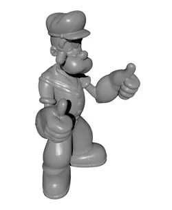 Popeye the Sailor Figure – Cartoon Fan Art Model