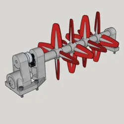Quadruple Counter Rotating Propeller Mechanism Model