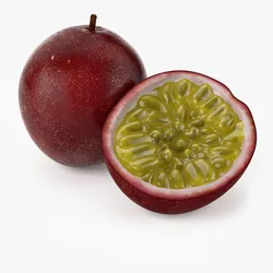 Realistic Passionfruit 3D Model $10 - .ma .obj .max .fbx