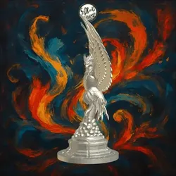 Rising Phoenix With Flaming Crest – SoliDRawinGs SG2395