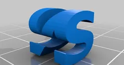 S-N Two Letter Sculpture