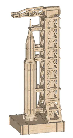 Saturn V Rocket 3D Puzzle