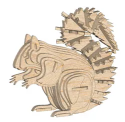 Squirrel 3D Puzzle