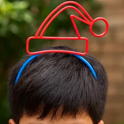 Wireframe Santa Hat Headband – Festive 3D Printable Accessory