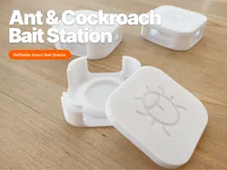Ant & Cockroach (Roach) Bait Station – Pet-Safe, Refillable, Reusable