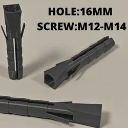 Fișiere pentru imprimante 3D | Fișier 3MF | Heavy Duty Wall Plugs (16mm) | M12-M14 Screws