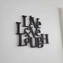 "Live Love Laugh" Sign