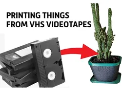 Magnetic, conductive filament. VHS Printing
