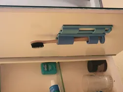 mirror cabinet toothbrush holder