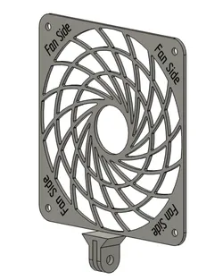 Noctua high efficiency 120mm fan grill with gopro mount