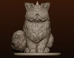 Persian Cat Princess Donut Low Poly / Dungeon Crawler Carl