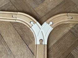 Small 90deg switch - Brio/IKEA Wooden Train Track