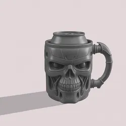 T-800 Skull Can Holder