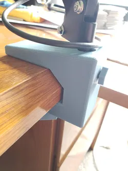 45 Degree Chamfer Desk Microphone Clamp