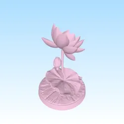 Fișiere pentru imprimante 3D | Fișier 3MF | lotus flower