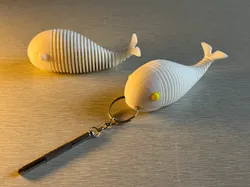 Fișiere pentru imprimante 3D | Fișier 3MF | whale Keyring