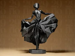 Geometric Ballerina Dancer