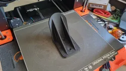 Motorcycle helmet holder with screws