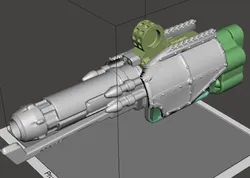 Quake Cannon- 40K scaled and sliced