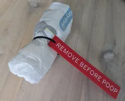 Remove before poop attachment
