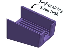 Self-Draining Soap DIsh
