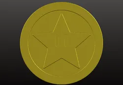 Super Mario Bros Gold Coin