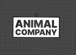 Animal company keychain