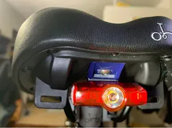 CatEye Rapid Mini Brompton mount - lowered angle