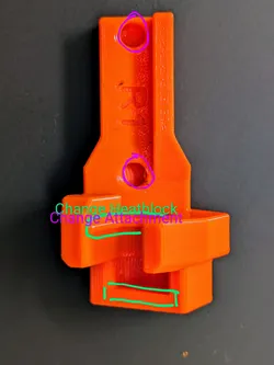 CORE One nozzle replacement tool with improved grip for the heating block and tool attachment.