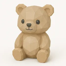 Cute Bear Low Poly