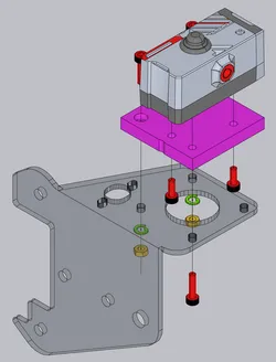 Ender 3 - BTT SFS V2 Mounting Plate - Extruder Bracket