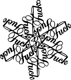 F*ck 2020 Snowflake Ornament