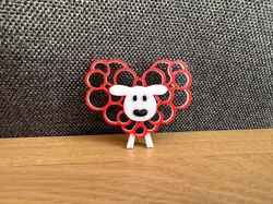 Fișiere pentru imprimante 3D | Fișier 3MF | Heart shaped sheep